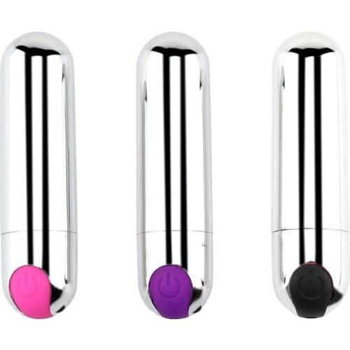 Sex Shop Silver Mini Charging Bullet Shape Vagina Balls, G spot Vibrating Massage stick Female masturbation Products For Adult