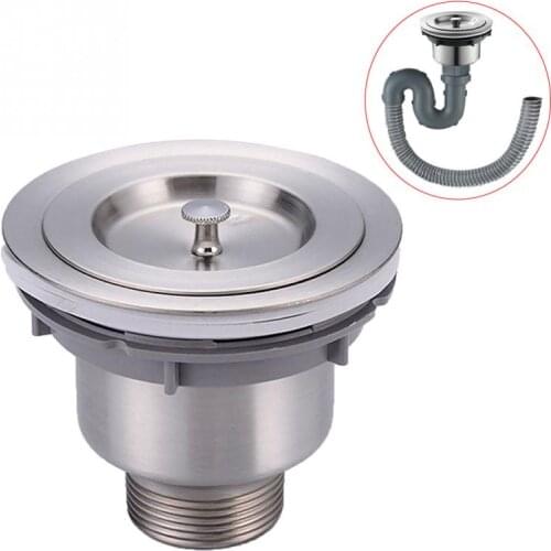 MTTUZK Kitchen Sink Drainer Kitchen drain pipe Wash basin drain Double sink drain With Drain pipe MUYUN078