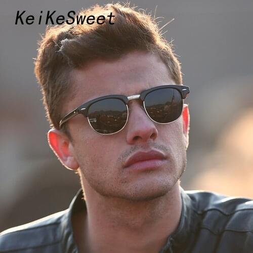 KeiKeSweet Polarized Fashion Luxury Brand Designer Sunglasses Men Women Hot Rays UV400 Vintage Outdoor Driving Sun Glasses New