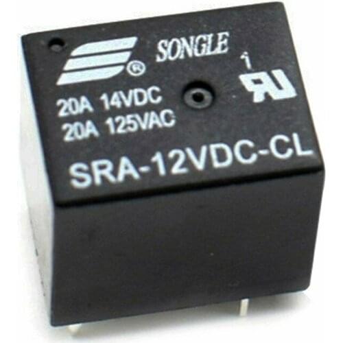 SRA-12VDC-CL General Purpose SPDT 12V 20A Relay - Pack of 2