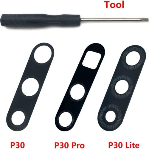 Rear Back Camera Glass Lens Cover With Adhesive Replacement For Huawei Honor 20 10 10i 20S 30S 30 Pro P30 Lite P40