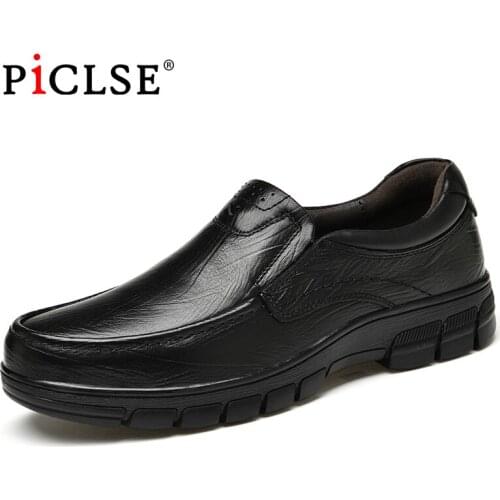 Business Men Shoes Genuine Leather Shoes Men Flats High Quality Oxford Shoes For Men Winter Shoes Zapatos Hombre Plus Size 48