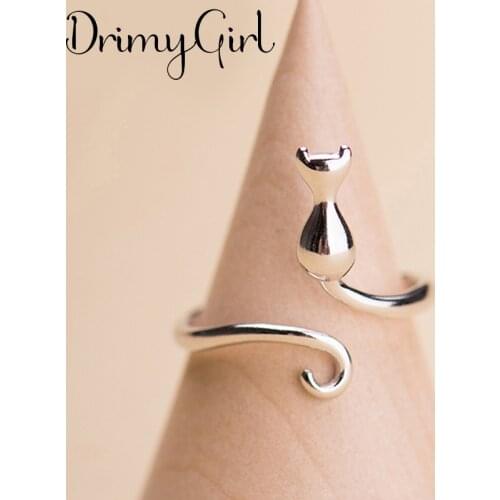 Vintage Cat Rings for Women Bridal Wedding Engagement Fashion Party Jewelry Gifts Wholesale 2021