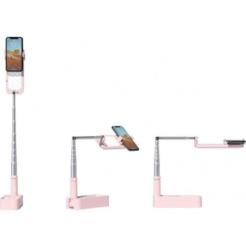 Mobile Phone Holder Retractable Wireless Live Broadcast Stand With Wireless Dimmable LED Beauty Fill Light Selfie For Live Video
