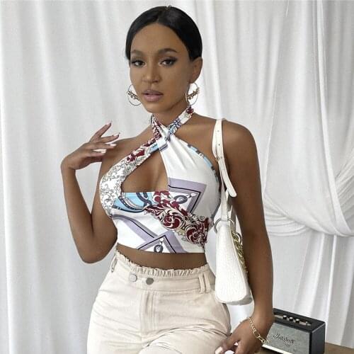 Sexy Halter Chic corset crop tops Summer clothes for women Casual club party tank top vintage egirl bustier tops dropshipping HL