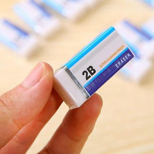 10Pcs 2B Pencil Rubber Writing Drawing Sketch School Students Stationery Eraser