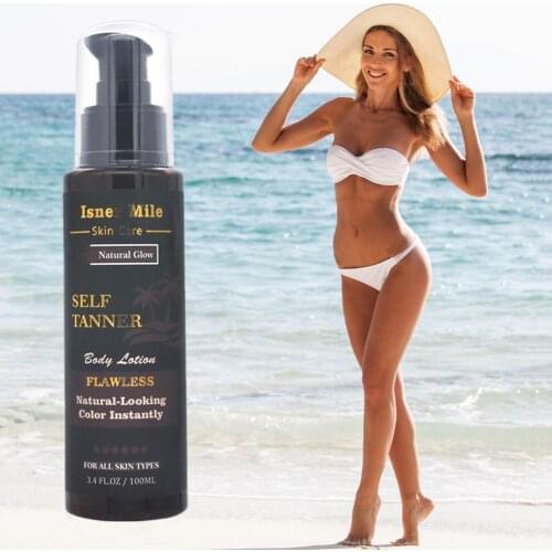 100ml Tanning Long-lasting Sun-free Milk Organic Long-lasting Body Sun Beach Imitation Lotion Mousse Deep Sun-free Copper C6V3