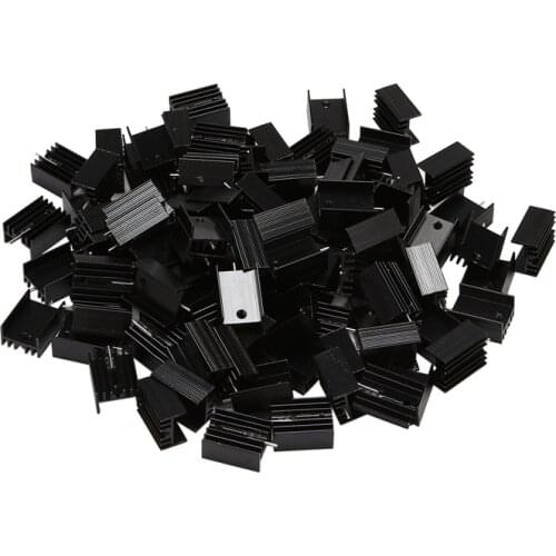 100 Pcs 20X15X10mm Aluminium TO-220 Heatsink TO 220 Heat Sink Transistor Radiator TO220 Cooler Cooling