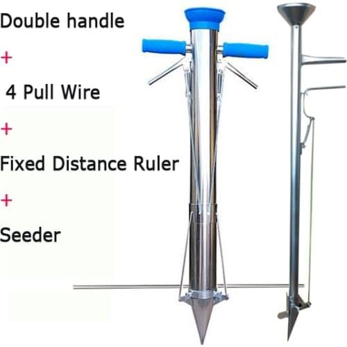16%,Rapid seeder stainless steel planter Seedling transplanting device Fertilizing seeder forVegetable Planting garden equipment