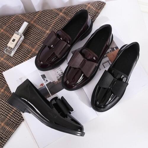 2019 Cute Lolita Girl Women Maid Boots Shoes Round Toe Leather Shoes Japanese JK High School Uniform Kawaii Anime Cosplay X13-95