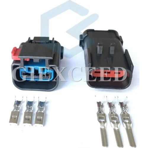 3 Pin 54200308 54200312 Headlight Socket Pigtail FCI Apex 2.8mm Waterproof Crankshaft Camshaft Position Sensor Connector