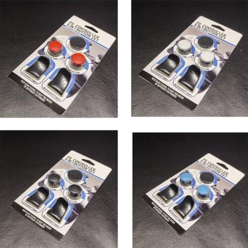 5in1 Thumb Stick Grip Key Caps Joystick Cover L2 R2 Trigger Extender Button Cap For Playstation 5 PS5 Gamepad Accessories