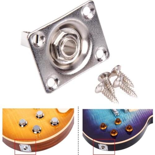 6.35mm 1/4'' Square Guitar Jack Portable for Guitar Accessories Guitar Parts Musical instrument