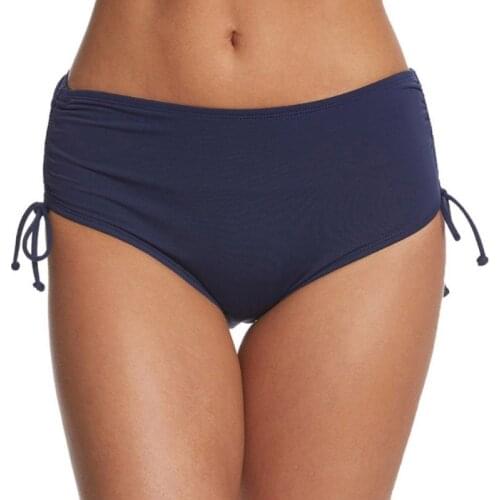 Bikini bottom Bandage womens Sexy Bikini Lady Push up Beach Swimsuit High Waist swimming trunks for women adjustable waist pant