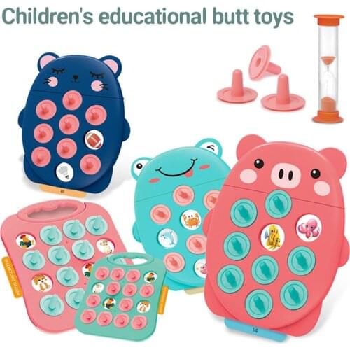 Montessori Memory Pair Bumper Puzzles Cartoon Parent-child Interaction Focus Learning Training Board Games Leisure Toys For Kids