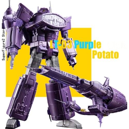 Transformation Lemon Tree LT-03 Purple Potato Action Figure Toy Shock Spaceship Wave Cruiser Plastic ABS High Detail