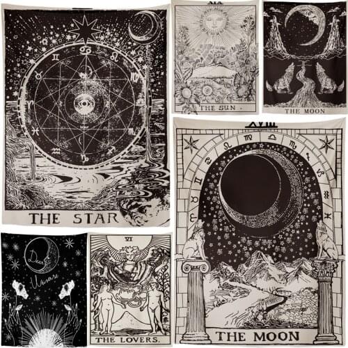 Beautiful Psychedelic Face Printing Big Wall Mounted Cheap Hippie Wall Hanging Bohemian Wall Tapestry Mandala Wall Art Decoratio