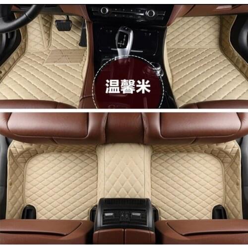 For BMW F30 F35 316 318 320 328 335 2012-2017 Floor Mats Auto Foot Carpets Car Step Brand New Embroidery Leather Mats
