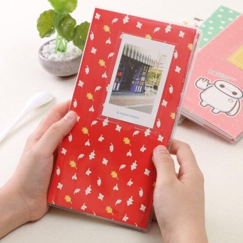 Los Fick 84 Photos 3 Inch Pictures Mini Birds and Flowers Portable Inserted Beautiful Photo Album for Fujifilm Polaroid Instax