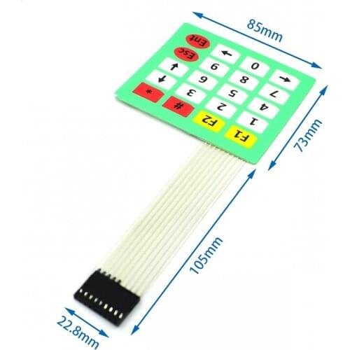4x5 Matrix Array 20 Key Membrane Switch Keypad Keyboard Control Panel Microprocessor Keyboard Controller 5*4