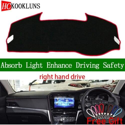 For Venucia T70 2018 2019 Right Hand Drive Dashboard Cover Car Stickers Sun Shade Dash Mat Carpet Interior Accessories