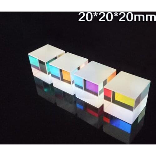 0.78*0.78*0.78in/1Pcs 20*20*20mm Optical Cube Experiments for Childrens Popular Science Spectrum Prism