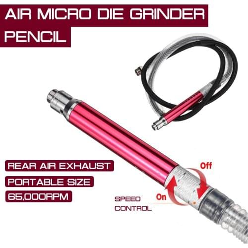Air Micro Die Grinder Pencil 65,000 RPM Professional High Speed Cutting Wood Jewelry Polishing Grinding Engraving Pneumatic Tool