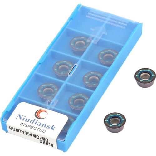 RDMT1204MO-MQ SK816 Carbide Inserts CNC Lathe Tools RDMT1204 Hardened Steel Cutter R6 Milling Turning Tools,For Processing Steel