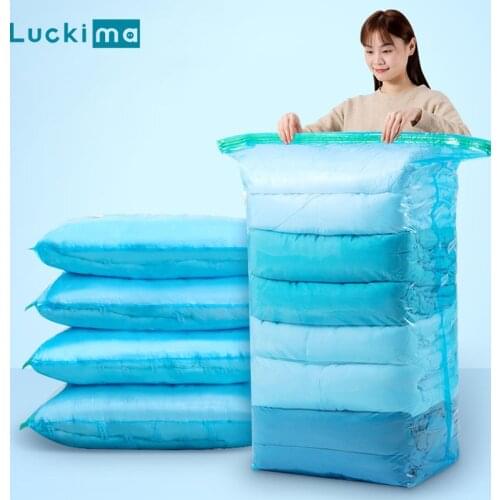 Vacuum Bag Home Organizer Clothes Storage Bags Hand Compressed Sealing Packet Space Saver for Home Travel Clothing Compression