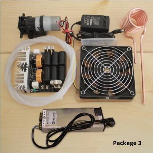 1000W PACKAGE3 High frequency induction heating machine ZVS Induction Heating PCB Board Metal furnace Melting gold,silver,copper