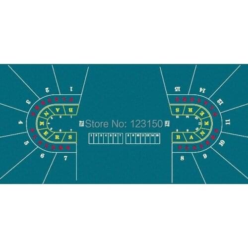 WP-034 Layout, Water Resistant 360*140cm, Casino Layout Game Cloth 1PC