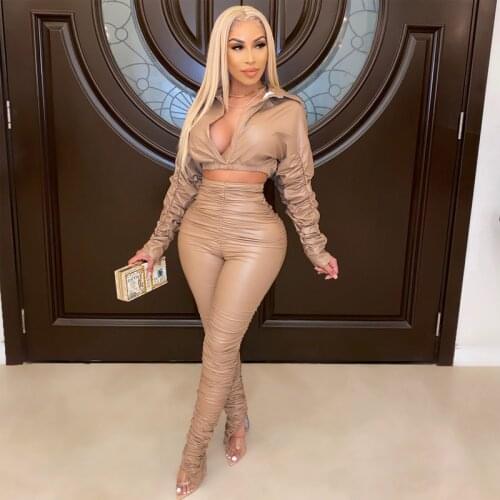 2021 New Fashion Solid Color Halter Fight Receiving Waist Slimming Temperament Half-length Skirt Lapel Shirt Two-piece Female