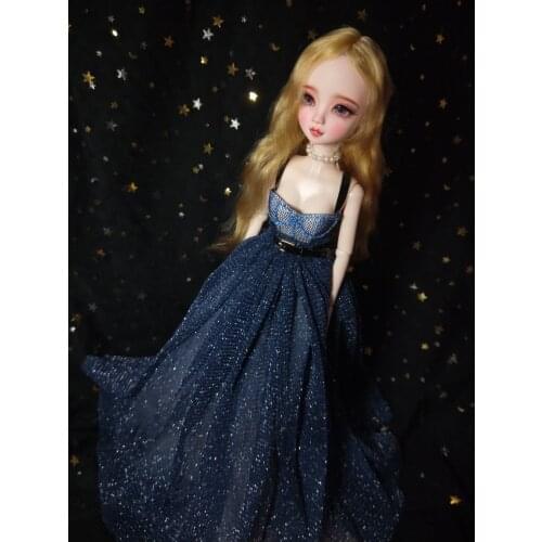 T02-X500 Blyth Doll clothes 1/3 1/4 bjd 1/6 dolls Accessories blue Star wedding skirt 1pcs