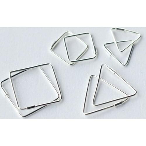 Colusiwei 2020 New Geometric Drop Earrings for Women Real 925 Sterling Silver Fashion Triangle Square Dangle Jewelry Brincos