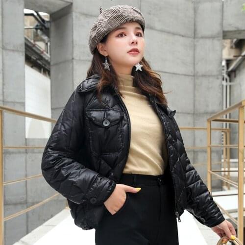KEMTRAM 2020 Fashion Ultra Light Down Jacket Autumn Winter Jacket Women Down Coat Female Jacket Korean Parka Manteau Femme MY