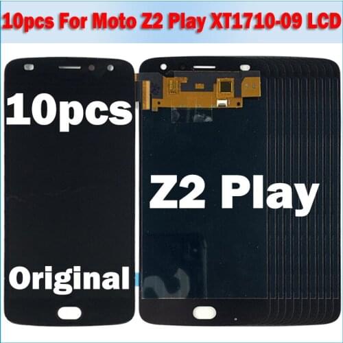 10pcs/lot 100% Tested For Motorola Moto Z2 Play XT1710-07 XT1710-01 XT1710-02 LCD Display Touch Screen Full Assembly Replacement