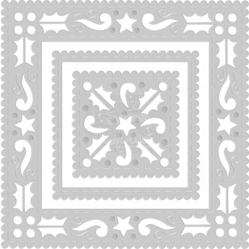 2020 New Square Frame Metal Cutting Dies For Cut Paper Making Background Album and Greeting Card DIY Scrapbooking NO Stamps Sets