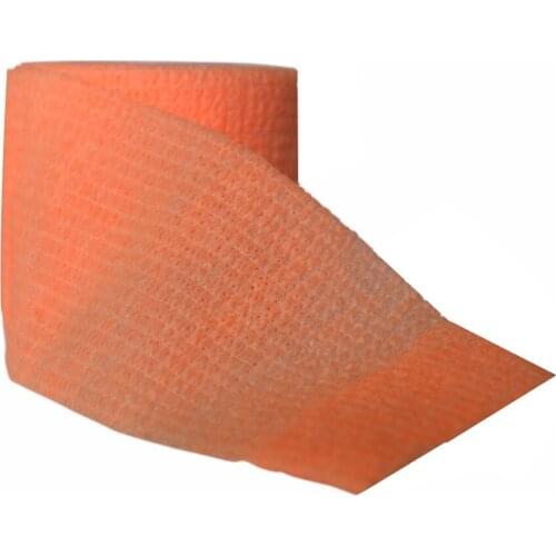 4Pcs/Lot Orange Security Protection Waterproof Self-adhesive Cohesive Bandage Elastic Wrap First Aid Sports Body Guaze Tape