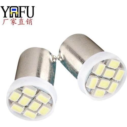Ba9s Automobile Led License Plate Lamp 1206-8smd Automobile Led Reading Lamp Automobile Led Instrument Indicator