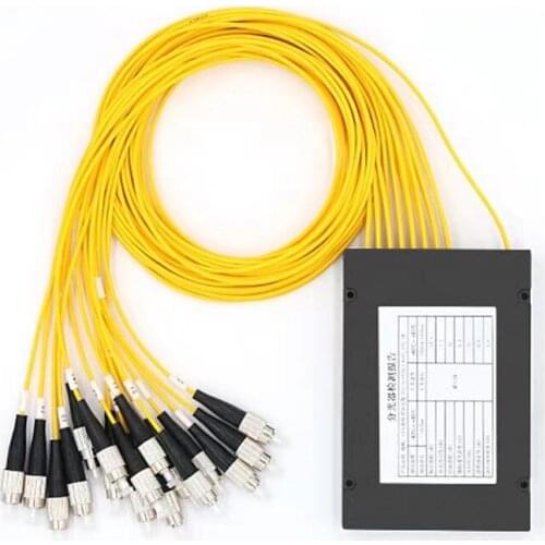 Free Shipping FC /UPC 1x16 3.0MM PLC optical splitter FC UPC 1x16 PLC Fiber optical splitter single mode PLC optical splitter