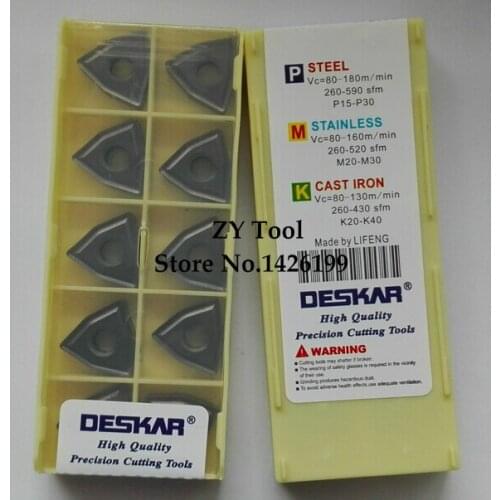 Free Shipping WNMG080404 Indexable Carbid Turning Lathe Inserts Cutter for Lathe Holder MWLNR/WWLNR