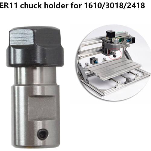 ER11 Collet Chuck Motor Shaft Extension Rod Spindle Collet Lathe Tools Holder Inner 5mm For CNC 1610/2418/3018 Milling Machine