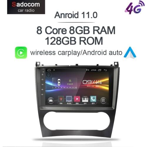 9" DSP Android 10.0 Car DVD player autoradio 64GB ROM 4GB RAM GPS Auto Stereo car radio For Benz W203 W209 C180 C200 C220 C230