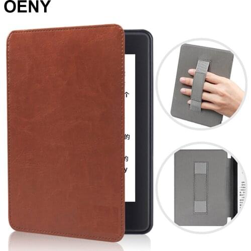 For Kindle Paperwhite 1 2 3 4 10th Gen 2018 Case With Hand Holder PU Leather Capa For Kindle 10th Generation 2019 Case