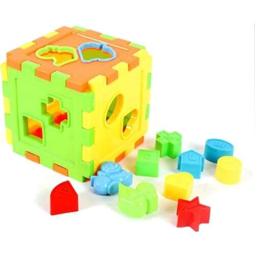 Kids Baby Animal Alphabet Abacus Cube Blocks Intellectual Brain Training Toys