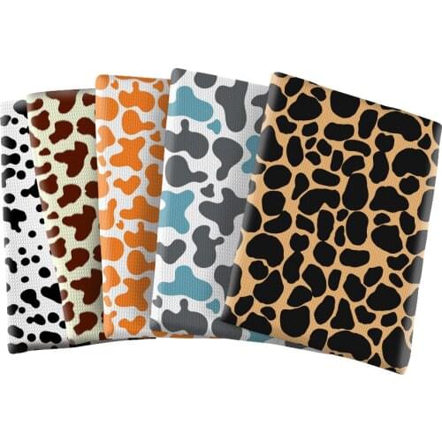 Cow Spots Pattern Printed Bullet Textured Liverpool Patchwork Tissue Kids home textile 50*145cm