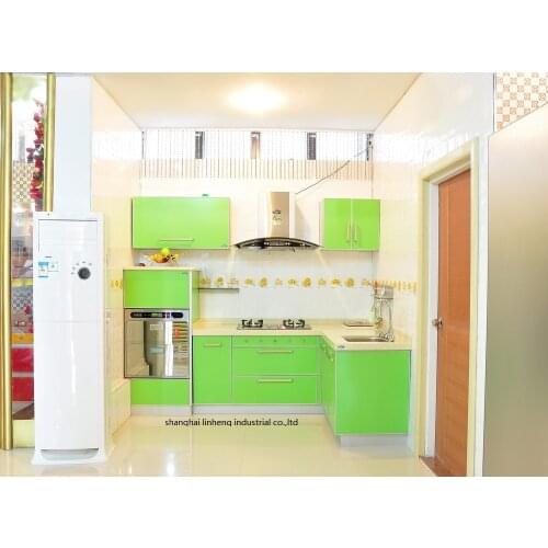 Melamine/mfc kitchen cabinets(LH-ME060)