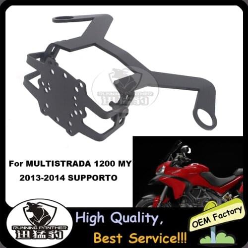 GPS Smart Phone Navigation Mount Mounting Bracket Adapter Holder For DUCATI MULTISTRADA 1200 MY 2013-2014 SUPPORTO