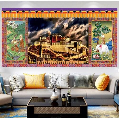 Tapiserie mural wall decor bedroom background wall hanging blanket drap mural