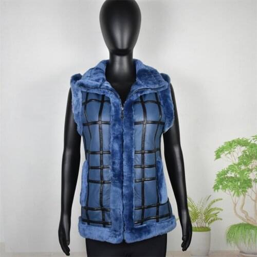 New Natural Wool Sheep Shearing Autumn Winter Womens Tops Warm Leather Coat Vest Fashion Sheepskin Sweater Fur Vest Coat Short